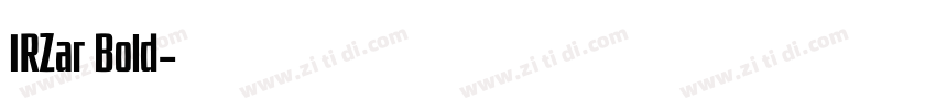 IRZar Bold字体转换